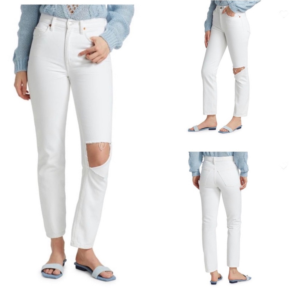 RE/DONE 70s Distressed Straight-Leg Jeans